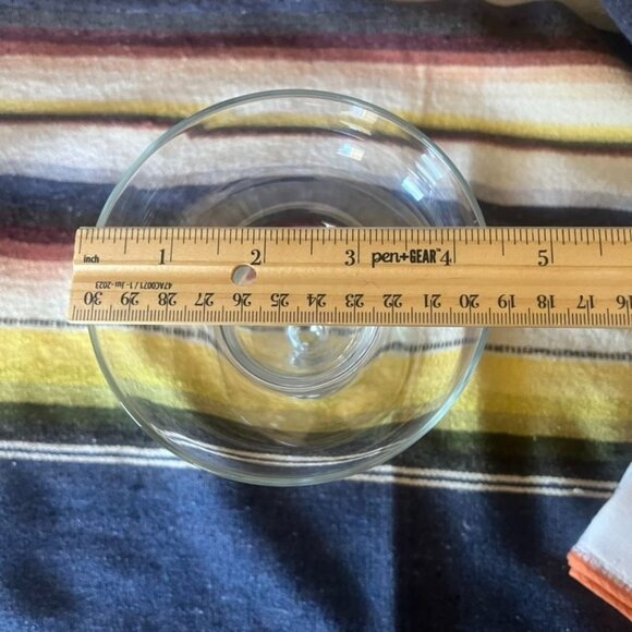 Set Of 3 Vintage Libbey Metrolopolis Margarita Glasses With Ball Stem Design - Picture 6 of 7